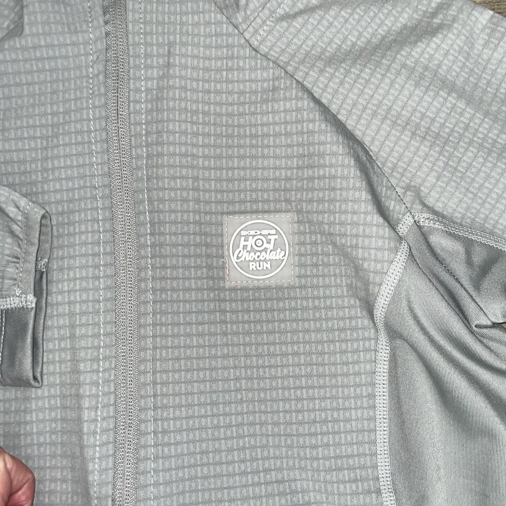 Ventures Endurance Hot Chocolate Run Jacket Youth L Gray Full Zip Exercise